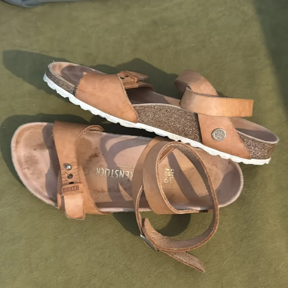 Birkenstock Delhi Sandals in Urban NI Exquisite Natural Powder Size 39N/8.5 - Picture 7 of 9